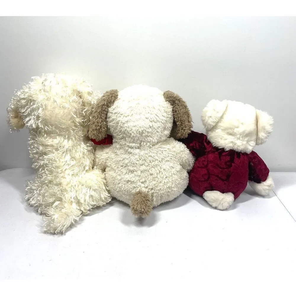 Dan Dee Collector's Choice Lot 3 Labradoodle Puppy Dog Bear Stuffed Plush Animal